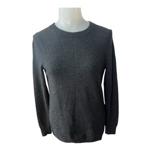 Banana Republic Fine Italian Yarn by Filpucci Charcoal Crew Neck Sweater size S